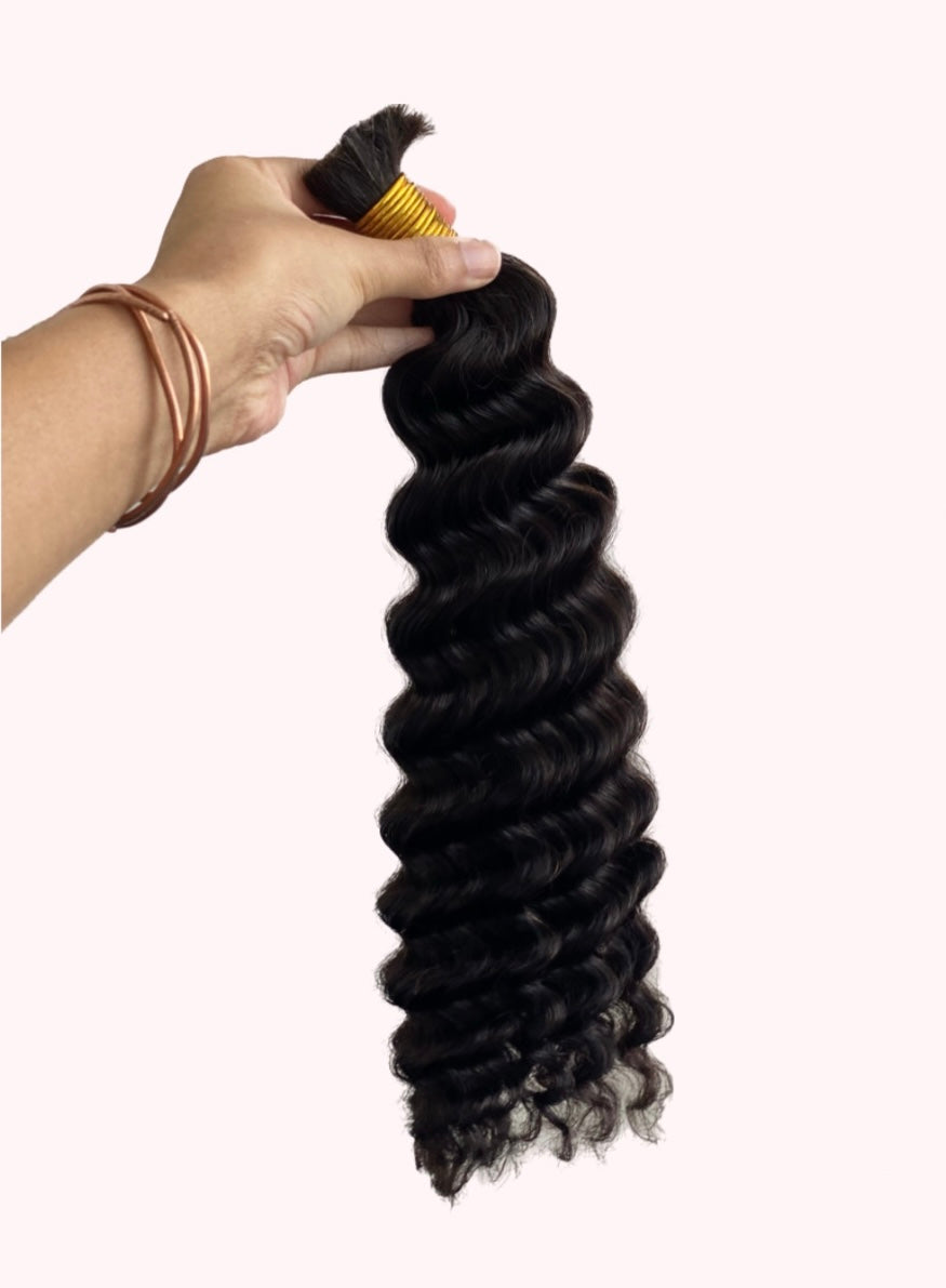 Bulk Human Hair DOUBLE DRAWN